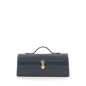 Savette Women Gray 'Slim Symmetry' Clutch With Leather Zip Closure For Women